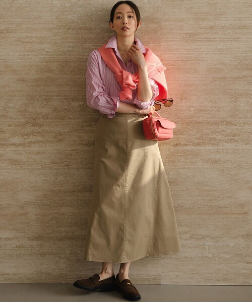 ストレッチギャバ チノ スカート（スカート）｜23区 L（ニジュウサンク