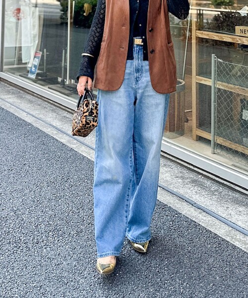 セール】【RM denim】ソフトルーズストレートデニム（デニムパンツ