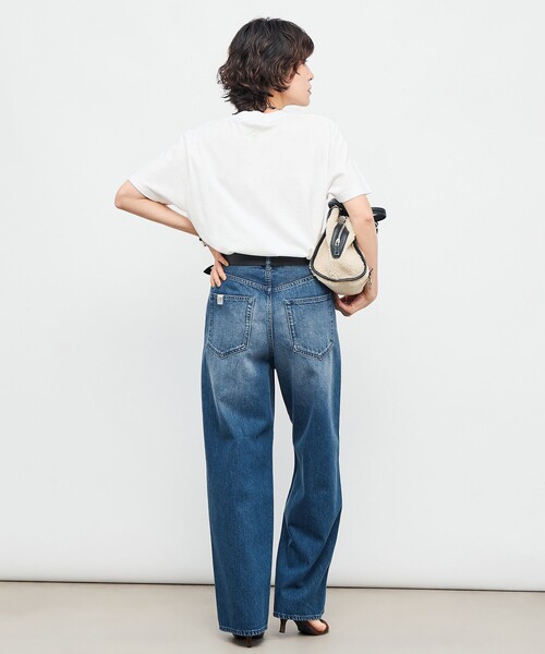 Rie Miller（リエミラー）の「【RM denim】ソフトルーズストレートデニム（デニムパンツ・レディース・インディゴブルー/ブルー系その他7・L/M/S/XS）」の5枚目の写真
