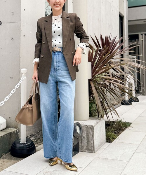 Rie Miller（リエミラー）の「【RM denim】ソフトルーズストレートデニム（デニムパンツ・レディース・インディゴブルー/ブルー系その他7・L/M/S/XS）」の15枚目の写真