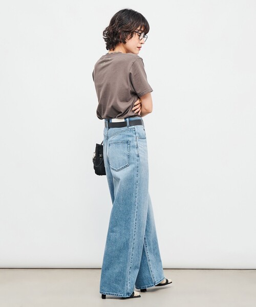 Rie Miller（リエミラー）の「【RM denim】ソフトルーズストレートデニム（デニムパンツ・レディース・インディゴブルー/ブルー系その他7・L/M/S/XS）」の21枚目の写真