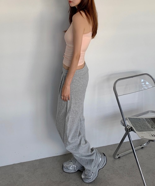Teem Store(チームストア)の「ウエストタグデザインスウェットカーブパンツ(スウェットパンツ・レディース・オートミール/グレー/ブラック・M/L)」の19枚目の写真