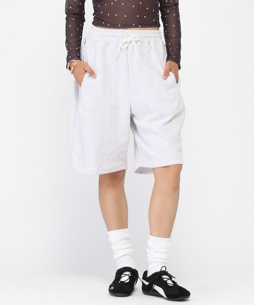 3.3 Field Trip （3.3フィールドトリップ）の「3.3 Field Trip／バミューダスウェットパンツ（スウェットパンツ・レディース・ダークグレー/ライトグレー・FREE）」の2枚目の写真