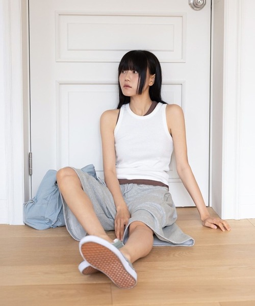 3.3 Field Trip （3.3フィールドトリップ）の「3.3 Field Trip／バミューダスウェットパンツ（スウェットパンツ・レディース・ダークグレー/ライトグレー・FREE）」の6枚目の写真