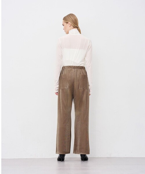 シアーベロアリブ ギャザーパンツ（その他パンツ）｜uncrave