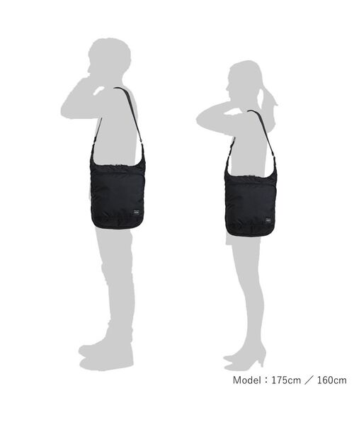 PORTER(ポーター)の「フラッシュ ショルダーバッグ(ショルダーバッグ・メンズ・ブラック/ネイビー・FREE)」の7枚目の写真