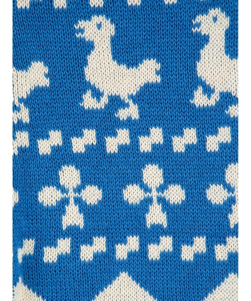 BOBO CHOSES（ボボショーズ）の「Farm all over knitted pants（その他パンツ・キッズ・ブルー・12MONTH/18MONTH/24MONTH/3MONTH/6MONTH/9MONTH）」の3枚目の写真