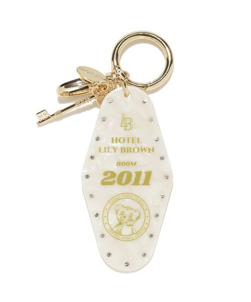 LILY BROWN（リリーブラウン）の「HOTELモチーフLily bearキーチャーム（キーケース/キーアクセサリー・レディース・マルチ/ホワイト/ピンク・F）」の8枚目の写真
