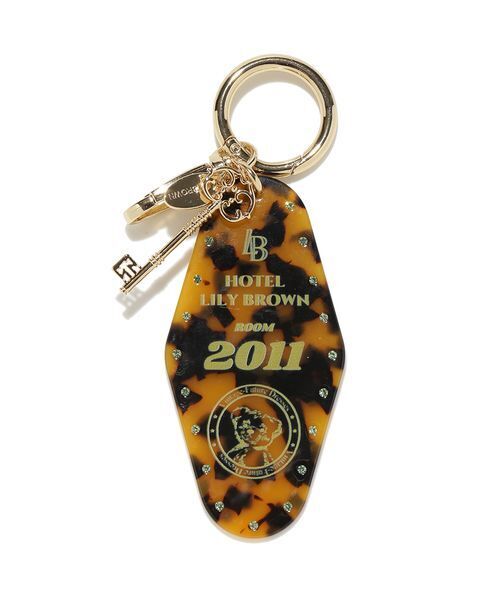 LILY BROWN（リリーブラウン）の「HOTELモチーフLily bearキーチャーム（キーケース/キーアクセサリー・レディース・マルチ/ホワイト/ピンク・F）」の5枚目の写真