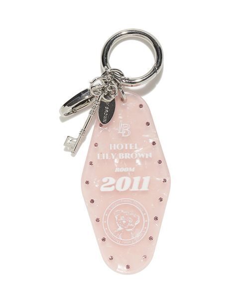 LILY BROWN（リリーブラウン）の「HOTELモチーフLily bearキーチャーム（キーケース/キーアクセサリー・レディース・マルチ/ホワイト/ピンク・F）」の6枚目の写真