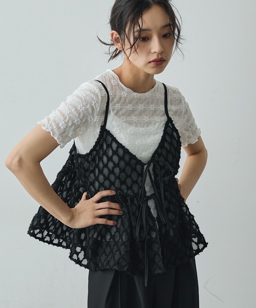 レースリボンビスチェ（キャミソール）｜Lunea（ルネア）の