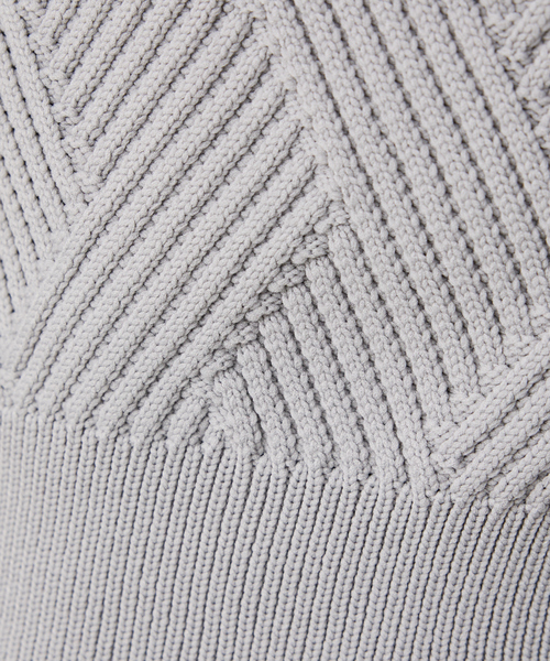 ABAHOUSE GRAY（アバハウスグレイ）の「【ジオメトリック柄 / 軽量】プルオーバーニット（ニット/セーター・メンズ・ホワイト/グレー/モカ/グレイッシュブルー/ネイビー/ブラック・46/48）」の20枚目の写真