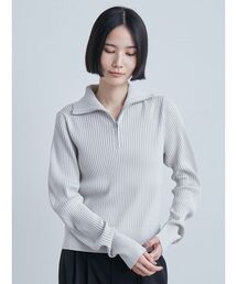 MIESROHE | ウェーブスリーブハーフジップニット(ニット/セーター)