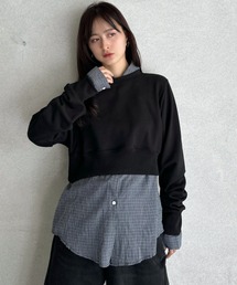 Good Riddance（グッドリダンス）の「【Good Riddance】ドロップショルダー クロップド丈 無地 スウェット（スウェット）」