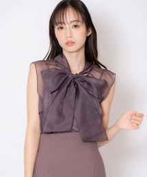 NOELA | 配色シアーボウタイブラウス(シャツ/ブラウス)