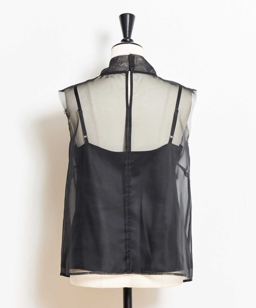 NOELA（ノエラ）の「配色シアーボウタイブラウス（シャツ/ブラウス・レディース・ブラウン/ブラック/オフホワイト・フリー）」の11枚目の写真