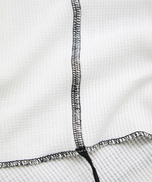 Healthknit（ヘルスニット）の「【Healthknit/ヘルスニット】別注/Basic Waffle Turtleneck L/S（Tシャツ/カットソー・レディース・オフホワイト/ブラック系その他/ブラック系その他3・FREE）」の22枚目の写真
