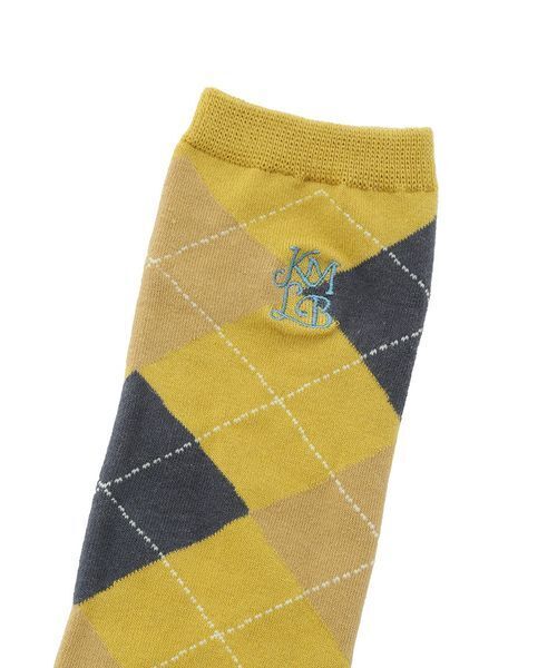 LILY BROWN（リリーブラウン）の「【LILY BROWN×KEITA MARUYAMA】アーガイルハイソックス（ソックス/靴下・レディース・マスタード/ブラック・F）」の5枚目の写真
