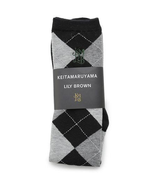 LILY BROWN（リリーブラウン）の「【LILY BROWN×KEITA MARUYAMA】アーガイルハイソックス（ソックス/靴下・レディース・マスタード/ブラック・F）」の7枚目の写真