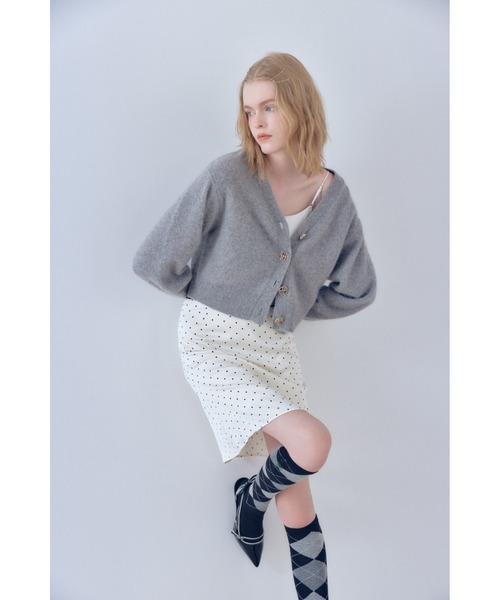 LILY BROWN（リリーブラウン）の「【LILY BROWN×KEITA MARUYAMA】アーガイルハイソックス（ソックス/靴下・レディース・マスタード/ブラック・F）」の9枚目の写真