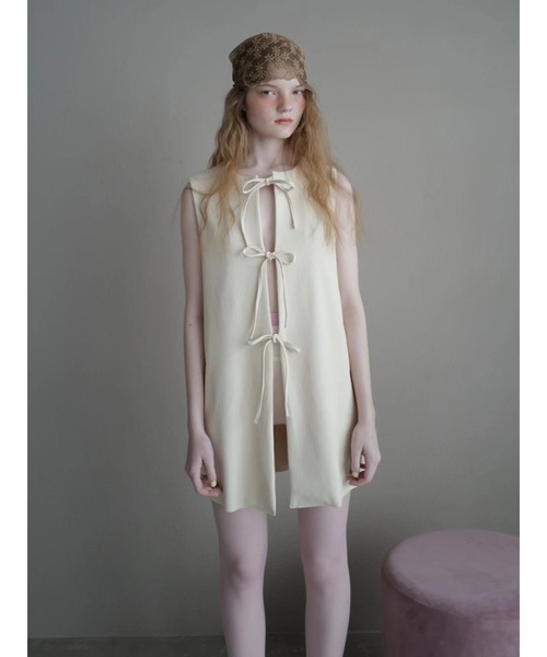トップス sasa Smooth Rib 2way Ribbon Tops（その他トップス）｜TRUNC 88