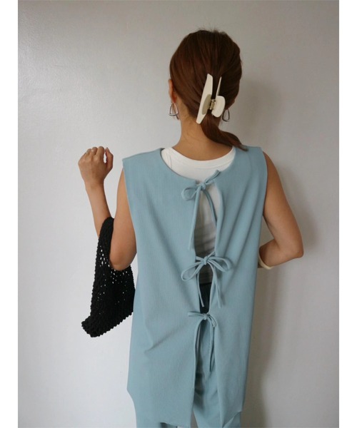 tmtnk出品 Smooth Rib 2way Ribbon Tops（その他トップス）｜TRUNC 88
