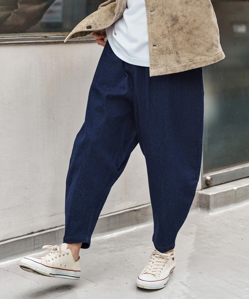 CAMBIO(カンビオ)の「mp13972- Fleece Lining Denim Curve Pants デニムカーブパンツ(CAM25AW-021)(デニムパンツ・メンズ・ブラック/ネイビー/インディゴブルー・L/M/S)」の2枚目の写真