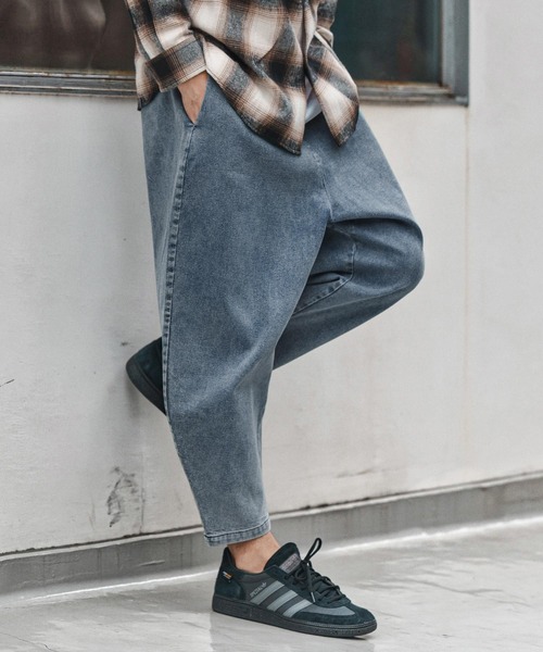 CAMBIO(カンビオ)の「mp13972- Fleece Lining Denim Curve Pants デニムカーブパンツ(CAM25AW-021)(デニムパンツ・メンズ・ブラック/ネイビー/インディゴブルー・L/M/S)」の3枚目の写真