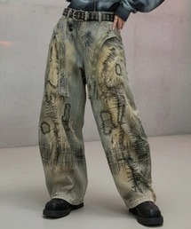 ARULE（アルール）の「A'GEM/9 × .kom 『ARULE/アルール』ステッチバルーンデニム（デニムパンツ）」