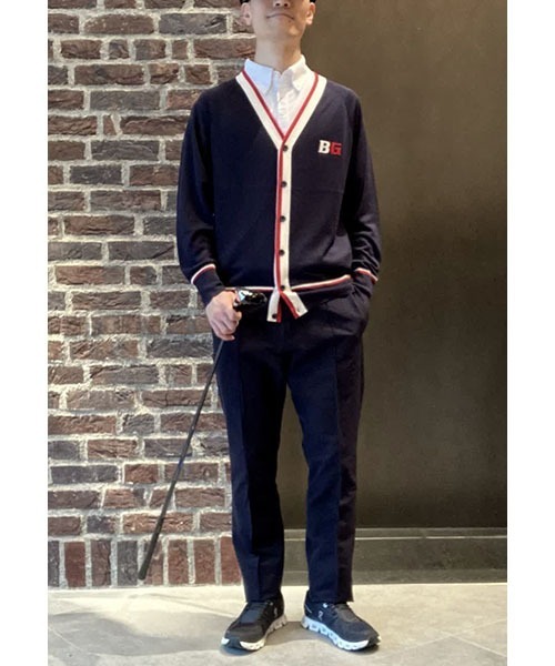 BRIEFING(ブリーフィング)の「【BRIEFING GOLF/ブリーフィングゴルフ】CL MEN’S TRICOLOR KNIT CARDIGAN(カーディガン/ボレロ・メンズ・ネイビー/グレー・M/L)」の3枚目の写真