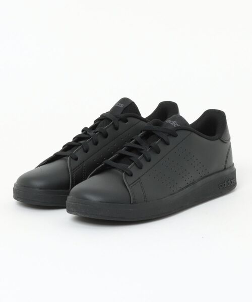 adidas(アディダス)の「《adidas》ADVANCOURT BASE 2.0 J(スニーカー・キッズ・ホワイト×グレー/ホワイト×ピンク/ホワイト×ブラック/ホワイト×グリーン/ブラック×ブラック/ホワイト系その他・22.0cm/25.0cm/24.5cm/24.0cm/23.5cm/23.0cm/22.5cm/25.5cm)」の6枚目の写真