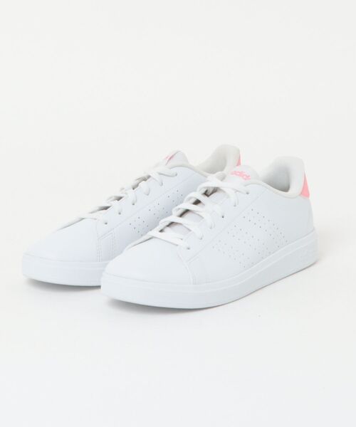 adidas(アディダス)の「《adidas》ADVANCOURT BASE 2.0 J(スニーカー・キッズ・ホワイト×グレー/ホワイト×ピンク/ホワイト×ブラック/ホワイト×グリーン/ブラック×ブラック/ホワイト系その他・22.0cm/25.0cm/24.5cm/24.0cm/23.5cm/23.0cm/22.5cm/25.5cm)」の5枚目の写真