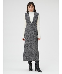 Back Open Lame Knit Onepiece/バックオープンラメニットワンピ