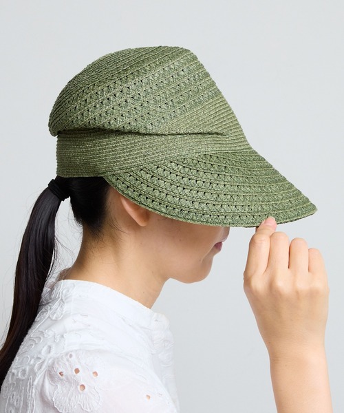 COMMON WARE（コモンウェアー）の「SD : Aurelia アウレリア 遮光率99.9％　紫外線遮蔽率99.9％ 遮光キャスケット（キャスケット・レディース・ベージュ/ブラック/カーキ・FREE）」の3枚目の写真