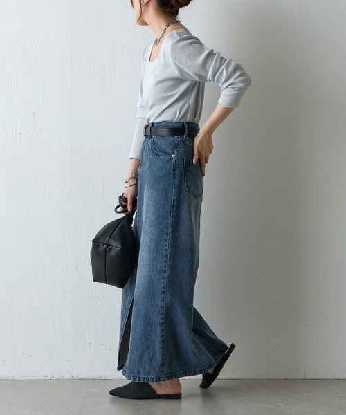 COLONY 2139(コロニートゥーワンスリーナイン)の「ラメフライス2WAYスクエアプルオーバー(Tシャツ/カットソー・レディース・ブラック/ブラック系その他/シルバー・FREE)」の12枚目の写真