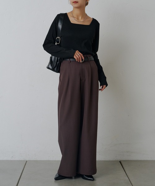 COLONY 2139(コロニートゥーワンスリーナイン)の「ラメフライス2WAYスクエアプルオーバー(Tシャツ/カットソー・レディース・ブラック/ブラック系その他/シルバー・FREE)」の15枚目の写真