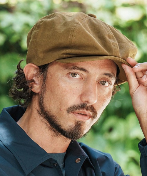 CAMBIO（カンビオ）の「mko13064- Canvas Solid Big Casquette ビッグキャスケット(OP-252-BO009)（キャスケット・メンズ・ブラック/キャメル/チャコール・FREE）」の3枚目の写真