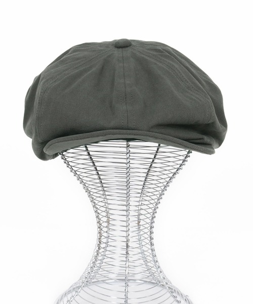 CAMBIO（カンビオ）の「mko13064- Canvas Solid Big Casquette ビッグキャスケット(OP-252-BO009)（キャスケット・メンズ・ブラック/キャメル/チャコール・FREE）」の11枚目の写真