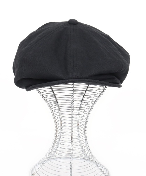 CAMBIO（カンビオ）の「mko13064- Canvas Solid Big Casquette ビッグキャスケット(OP-252-BO009)（キャスケット・メンズ・ブラック/キャメル/チャコール・FREE）」の12枚目の写真