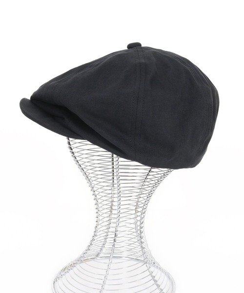 CAMBIO（カンビオ）の「mko13064- Canvas Solid Big Casquette ビッグキャスケット(OP-252-BO009)（キャスケット・メンズ・ブラック/キャメル/チャコール・FREE）」の13枚目の写真