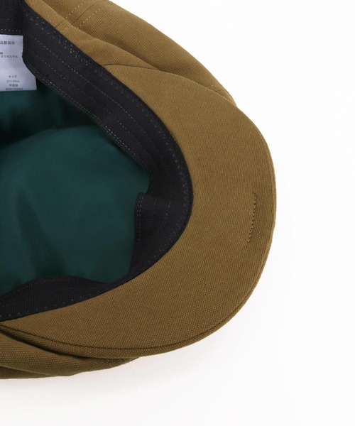 CAMBIO（カンビオ）の「mko13064- Canvas Solid Big Casquette ビッグキャスケット(OP-252-BO009)（キャスケット・メンズ・ブラック/キャメル/チャコール・FREE）」の18枚目の写真