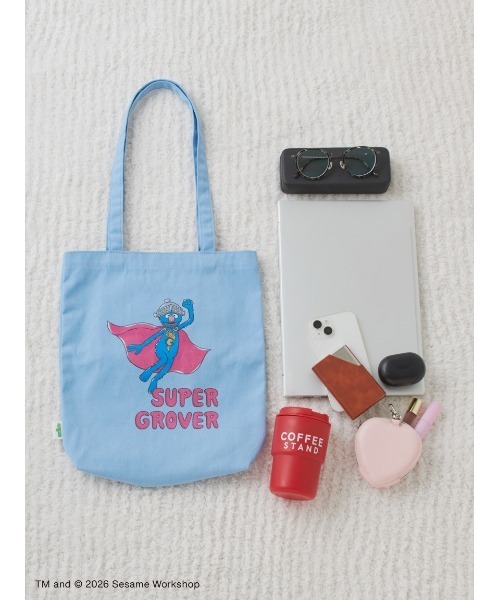 SESAME STREET(セサミストリート)の「【VINTAGE BOOK STYLE】トートバッグ(トートバッグ・レディース・ピンク/ブルー/オレンジ/イエロー・F)」の15枚目の写真