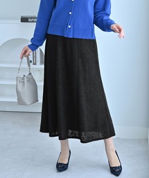 DOLCE&GABBANA ジャガード 花柄 スカート ブラック系 40 DOLCE&GABBANA ジャガード 花柄 スカート ブラック系 40