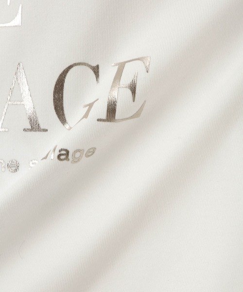 Mac-House(マックハウス)の「Idnes 箔ロゴプリント ロングスリーブTシャツ(Tシャツ/カットソー・レディース・グレー/ベージュ/オフホワイト・M)」の14枚目の写真