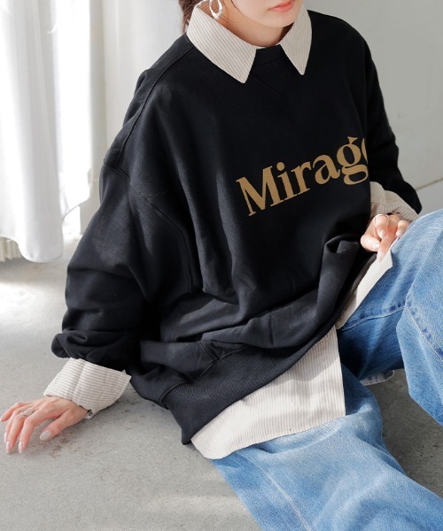 HUG.U(ハグユー)の「オックスフォードストライプシャツ(シャツ/ブラウス・レディース・ピンク/ベージュ/ブルー/ブラック/ブルー系その他・FREE)」の17枚目の写真