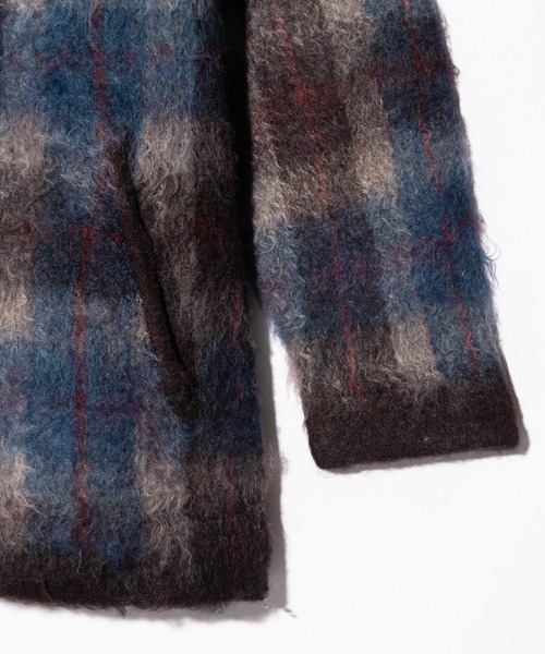 glamb(グラム)の「Check Knit Hoodie / チェックニットフーディー(ニット/セーター・メンズ・レッド/ブルー・S/M/L)」の20枚目の写真