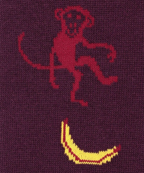 Paul Smith（ポールスミス）の「“Monkey & Banana” ソックス【250612 DRO】（ソックス/靴下・メンズ・ブラック/ネイビー/ダークブラウン・25-27）」の5枚目の写真