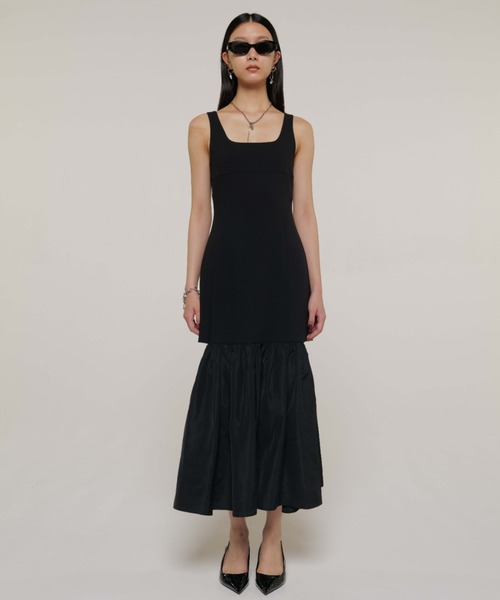 JOSE MOON（ジョゼムーン）の「CUTTIMG FLARE DRESS/カッティングフレアドレス（ワンピース・レディース・グレー/ブラック・36/38）」の10枚目の写真