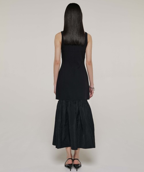 JOSE MOON（ジョゼムーン）の「CUTTIMG FLARE DRESS/カッティングフレアドレス（ワンピース・レディース・グレー/ブラック・36/38）」の12枚目の写真