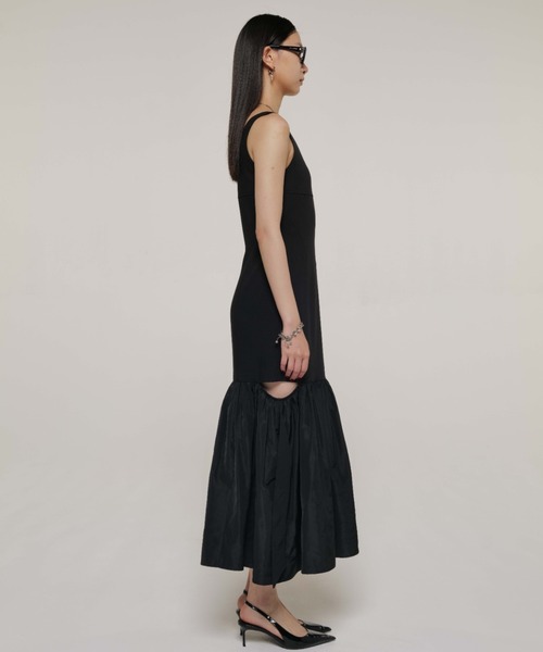 JOSE MOON（ジョゼムーン）の「CUTTIMG FLARE DRESS/カッティングフレアドレス（ワンピース・レディース・グレー/ブラック・36/38）」の13枚目の写真